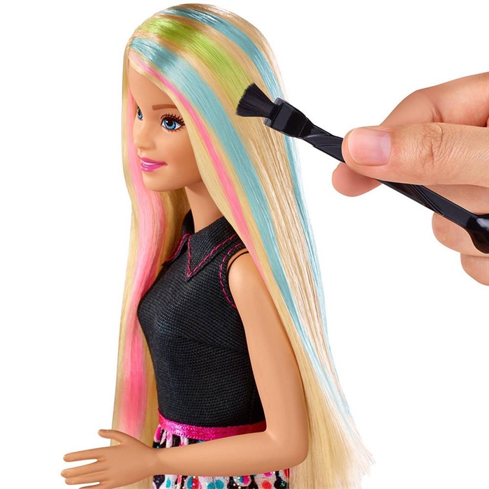 Barbie Renkli Saçlar Oyun Seti