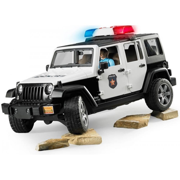 Bruder Jeep Wrangler U.R. Polis Aracı ve Memur