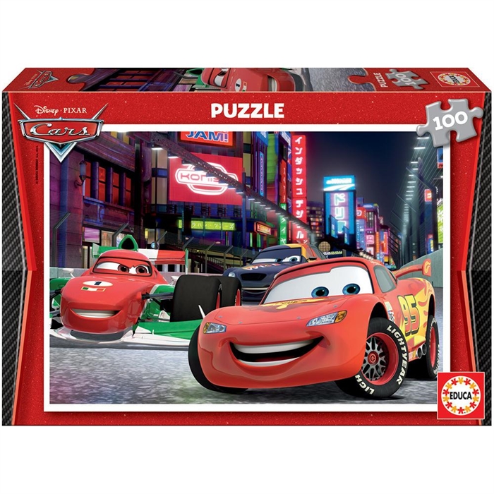 Educa Çocuk Puzzle Karton 100 Arabalar 2