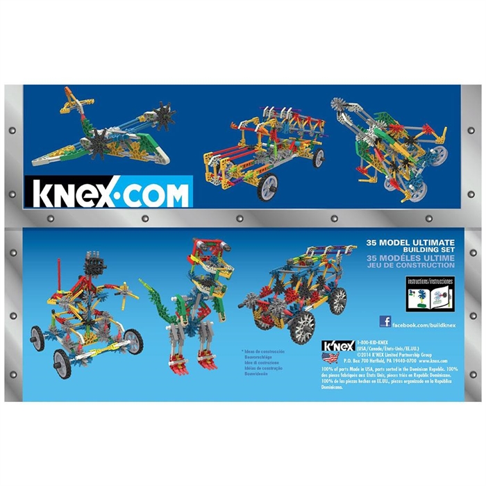 K’Nex 35 Farklı Ultimate Model Building Set Knex 12418