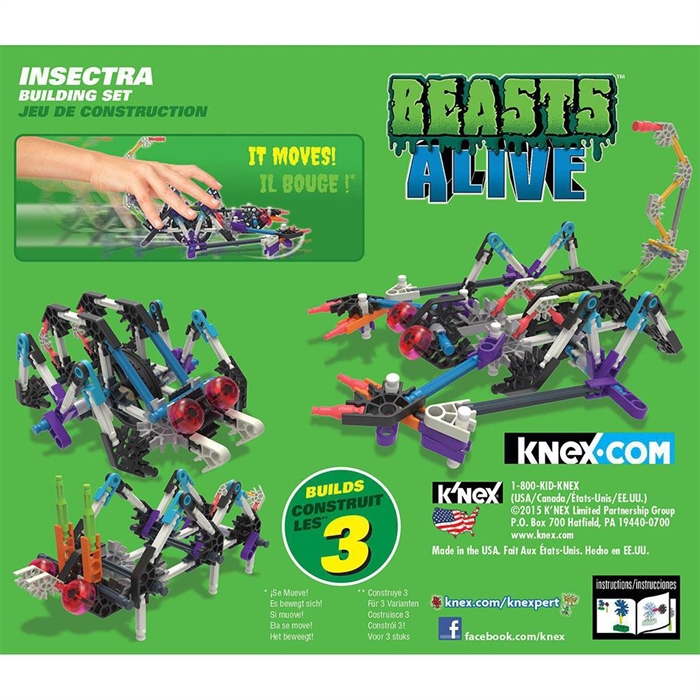 K’Nex Insectra Yapım Seti Beasts Alive Knex 34481