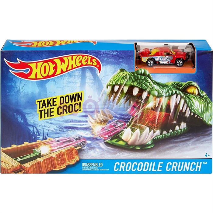 Hot Wheels Çılgın Yaratıklar Crocodile Crunch Oyun Seti