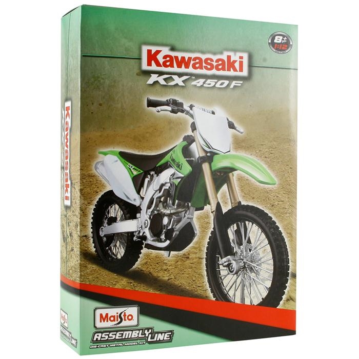Maisto 1:12 Kawasaki KX 450F Model Maket Kit Motorsiklet