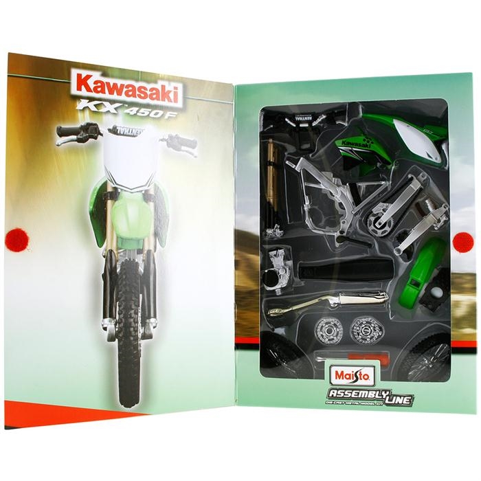 Maisto 1:12 Kawasaki KX 450F Model Maket Kit Motorsiklet