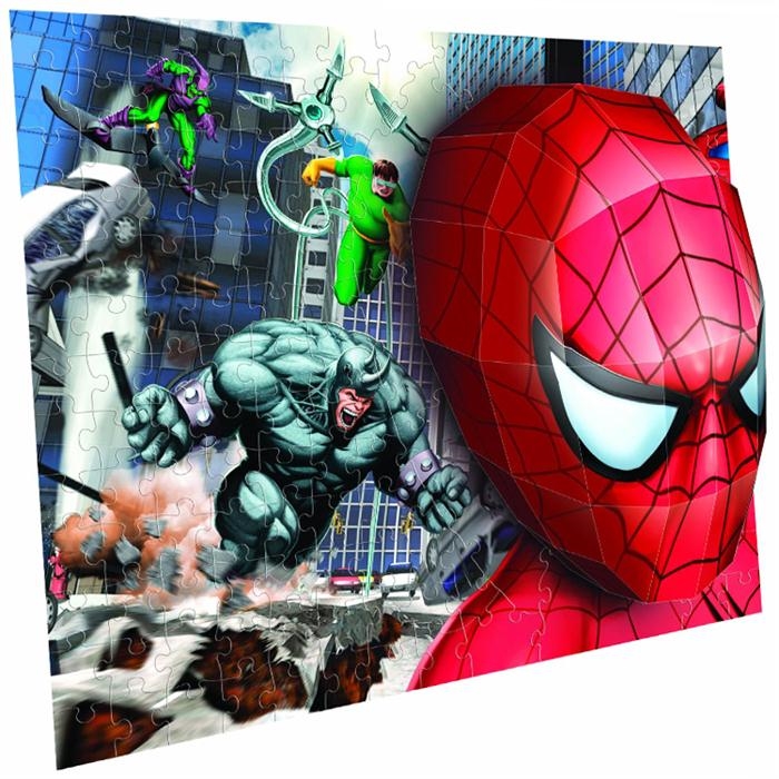 Mega Puzzles 100 Parça 3D Puzzle B. Spiderman Battle