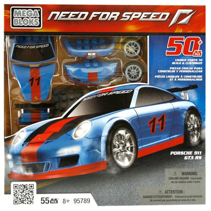 Mega Bloks Need For Speed Porsche 911 Gt3 Rs Oyun Seti Mavi