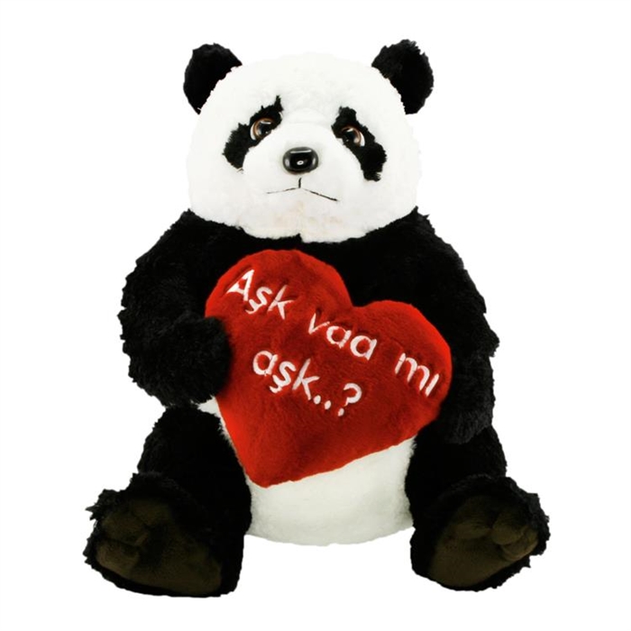 Panda Aşk Varmı Aşk Peluş 50 cm