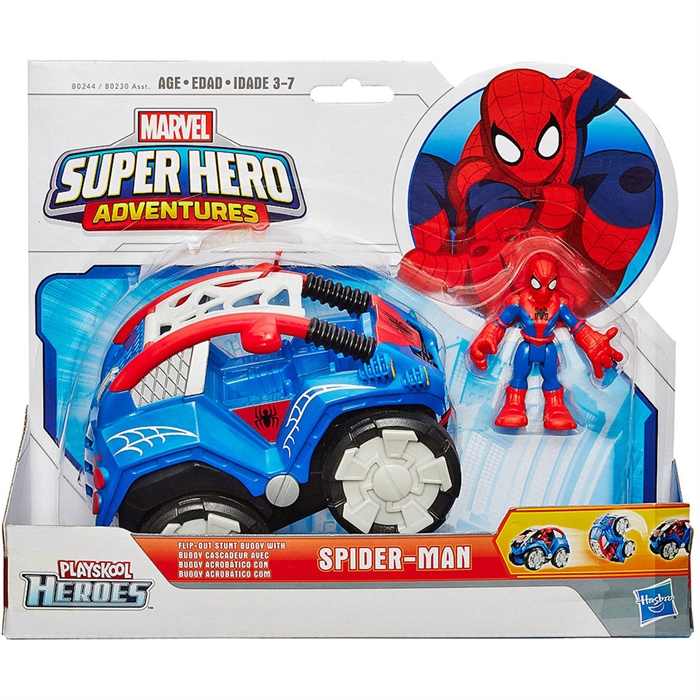 Marvel Süper Hero Adventures Spiderman Stunt Buggy Araç Seti