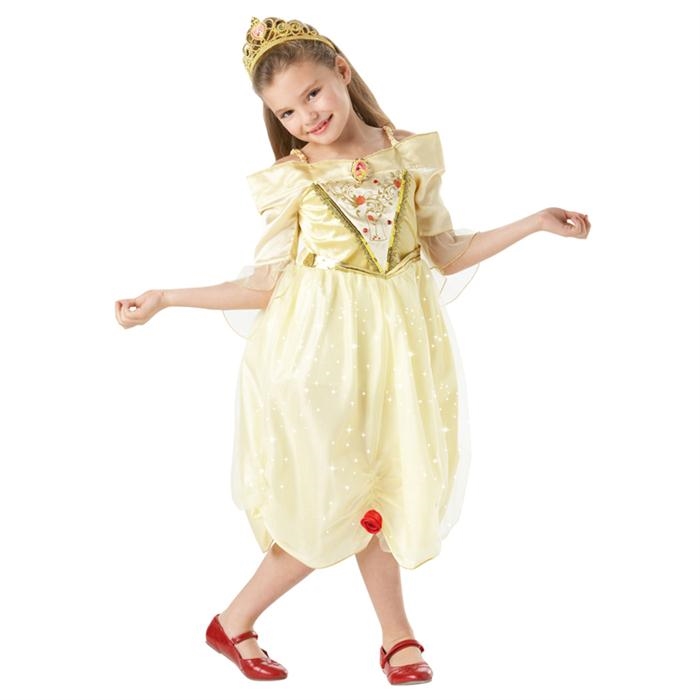 Prenses Belle Çocuk Kostüm Sparkle 7-8 Yaş