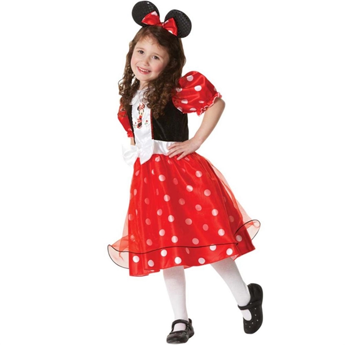 Minnie Mouse Lüks Çocuk Kostümü 7-8 Yaş