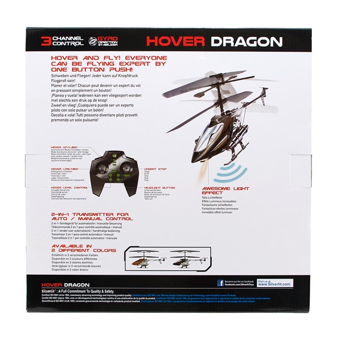 Silverlit Hover Dragon U.K. Helikopter 3CH Gyro