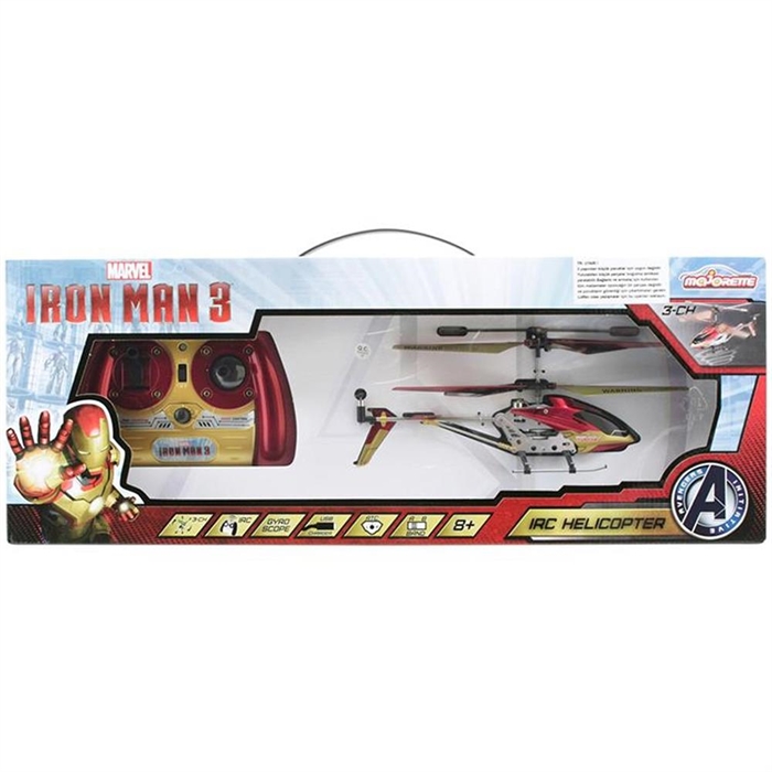 Majorette Iron Man 3 Kanal USB Şarjlı Helikopter