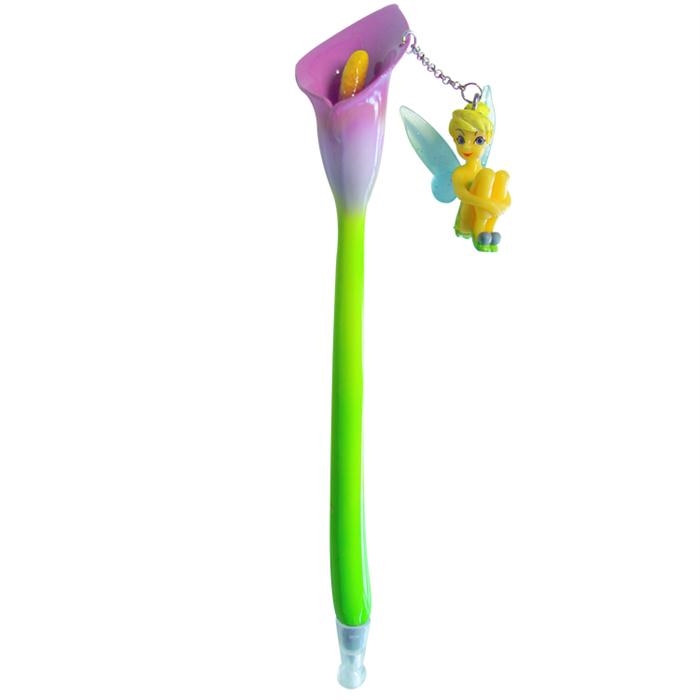 TinkerBell Çiçek Tükenmez Kalem Pembe