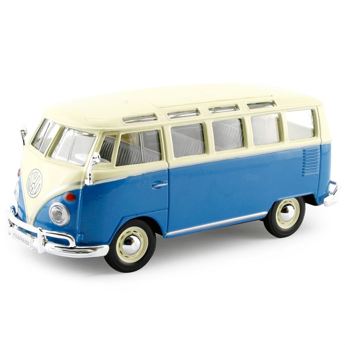 Maisto 1/25 Volkswagen Van Samba Mavi Model Araba