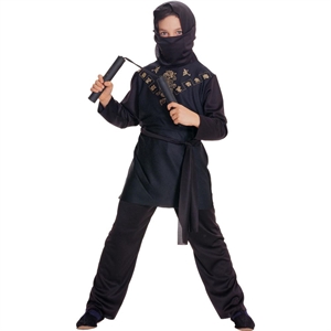 Siyah Ninja Çocuk Kostümü 3-4 Yaş