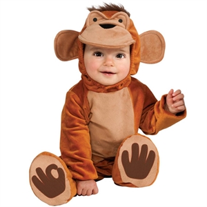 Neşeli Maymun Bebek Kostümü 6-12 AY