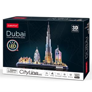 CubicFun Dubai 3D Puzzle 182 Parça LED Işıklı