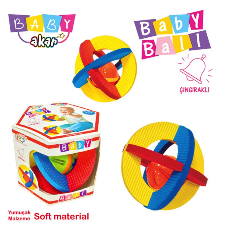 Akar Oyuncak Çıngıraklı Bebek Topu