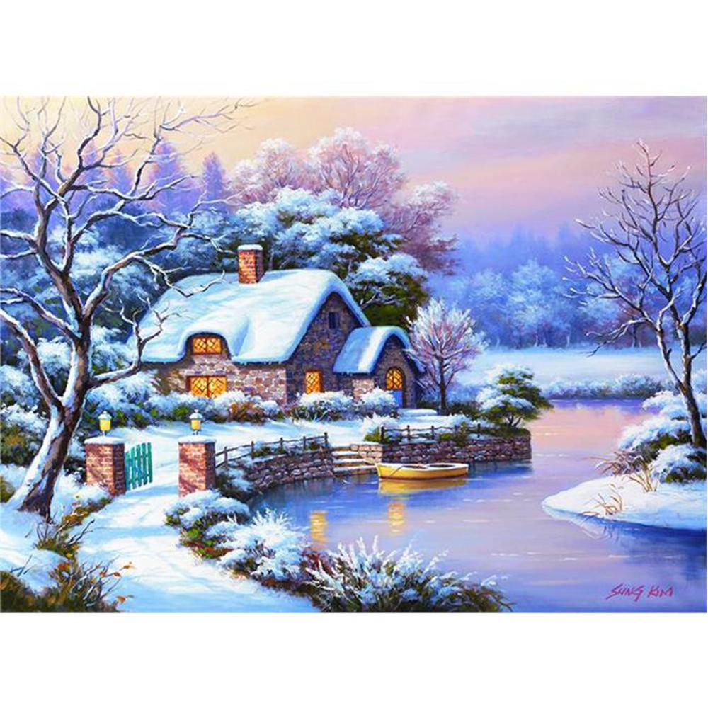 Anatolian 1000 Parça Puzzle  Kışlıkta Akşamüstü