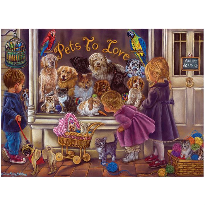 Anatolian 1000 Parça Puzzle Hayvan Sevgisi