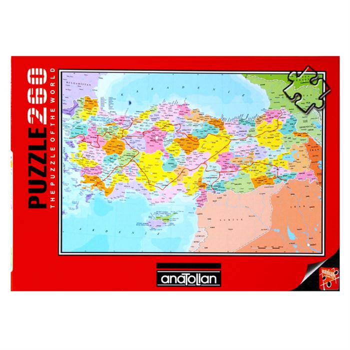 Anatolian 260 Parça Puzzle Türkiye Siyasi Haritası