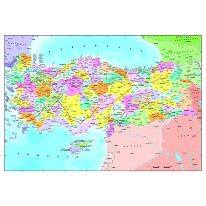 Anatolian 260 Parça Puzzle Türkiye Siyasi Haritası