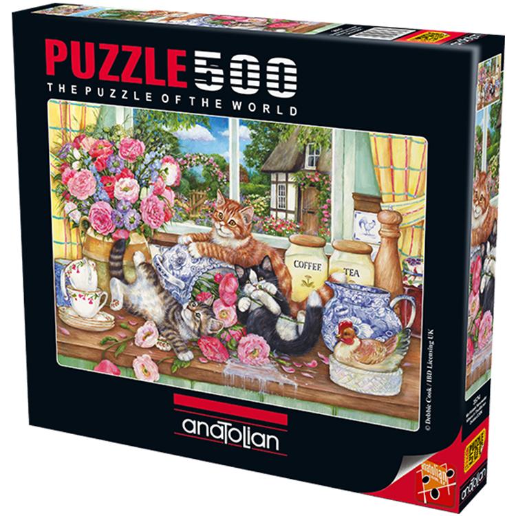 Anatolian 500 Parça Puzzle Mutfaktaki Yaramazlar