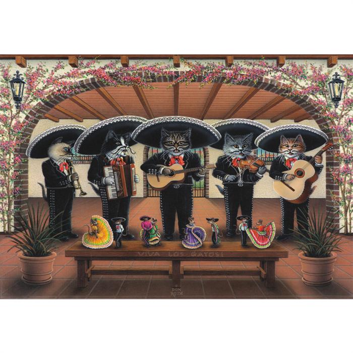 Anatolian 500 Parça Puzzle Mariachi Meowsic