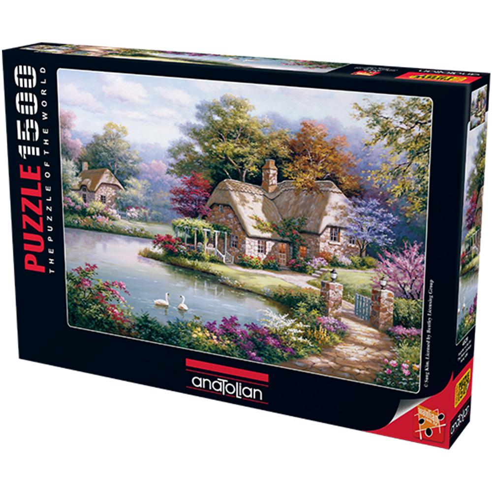 Anatolian 1500 Parça Puzzle Kuğular Ve Kır Evi