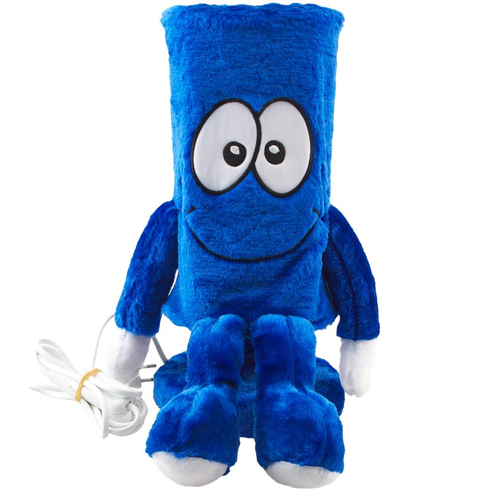 Kollu Bacaklı Peluş Abajur Mavi