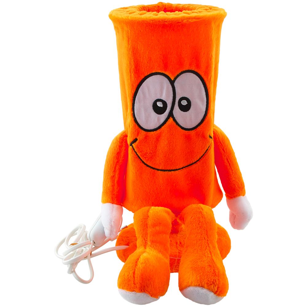 Kollu Bacaklı Peluş Abajur Turuncu