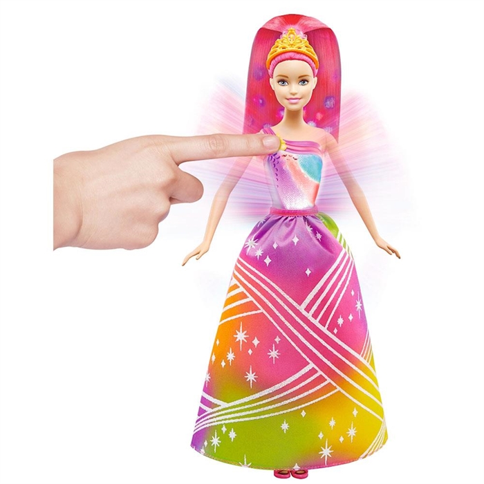 Barbie Gökkuşağı Krallığı Prensesi -Işıklı-