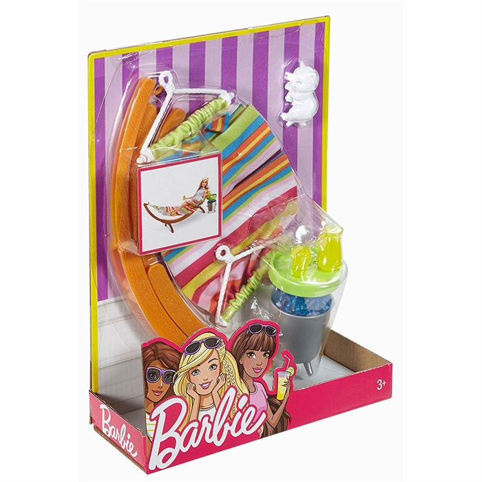 Barbie Açıkhava Dekorasyon Hamak Oyun Seti DVX47