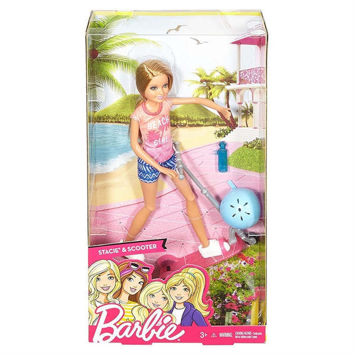 Barbie Stacie ile Scooter Eğlencesi Model Bebek