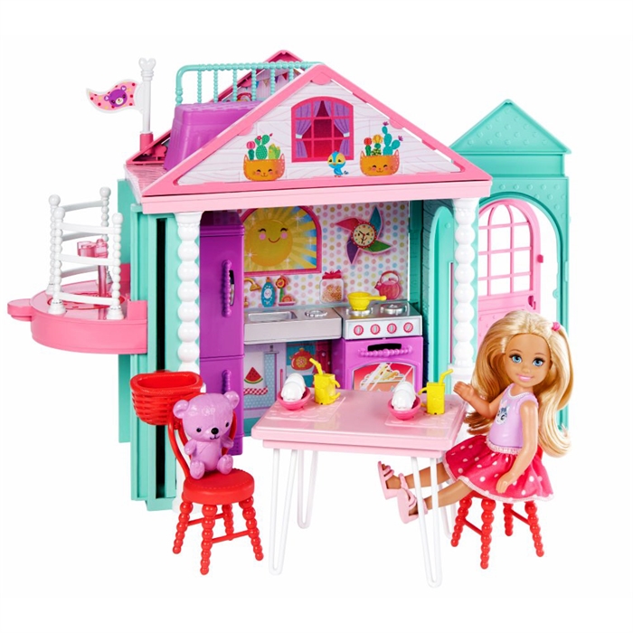 Barbie Chelsea'nin İki Katlı Evi Oyun Seti