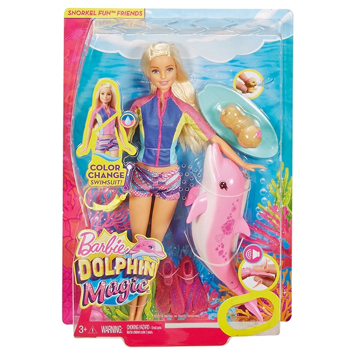 Sihirli Yunuslar Dalgıç Barbie Bebek