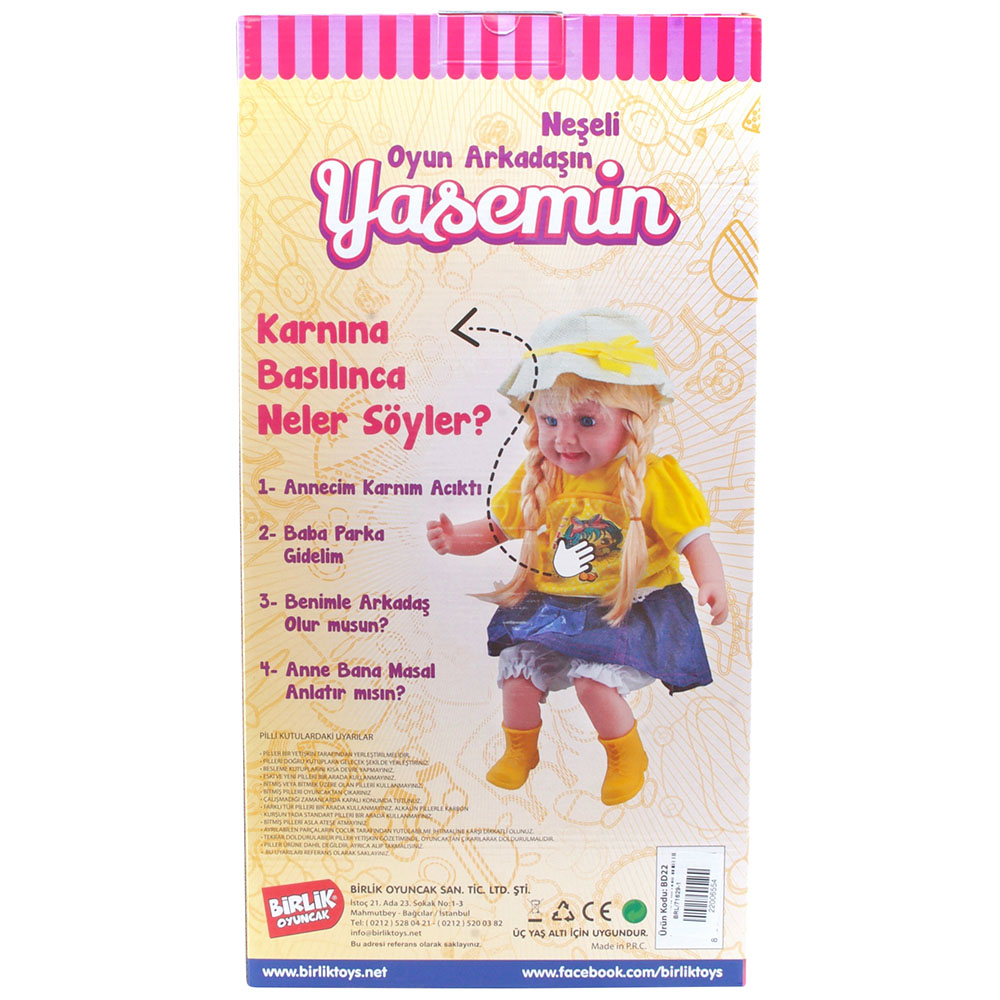 Neşeli Oyun Arkadaşım Türkçe Konuşan Yasemin Bebek Model 2
