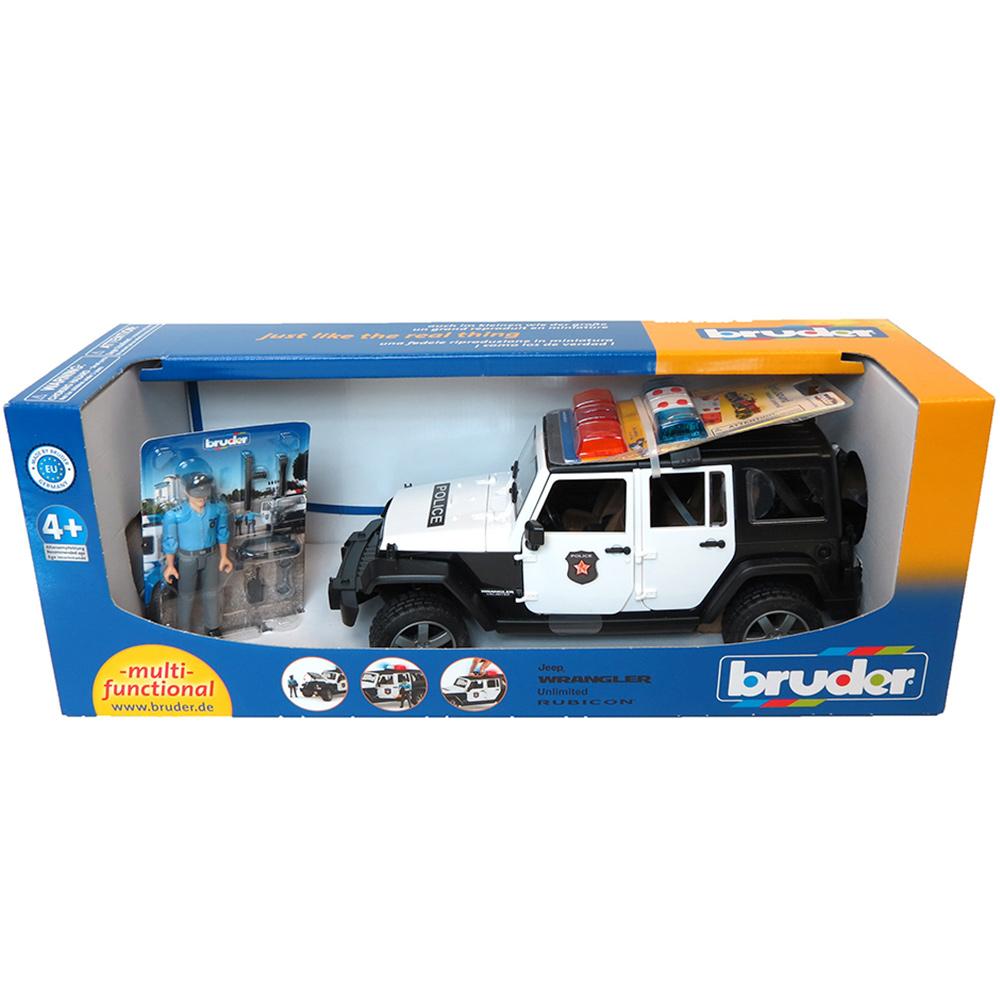 Bruder Jeep Wrangler U.R. Polis Aracı ve Memur