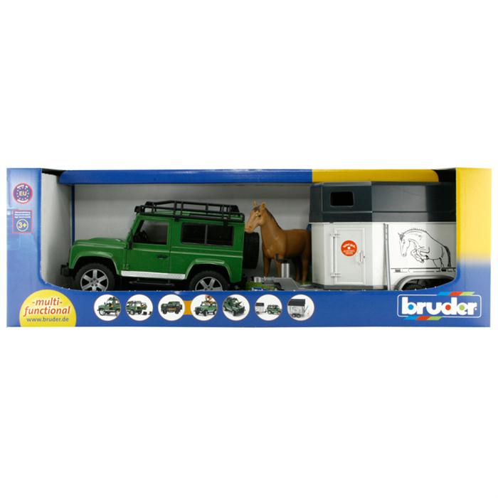 Bruder Land Rover Arazi Aracı ve At Nakil Aracı
