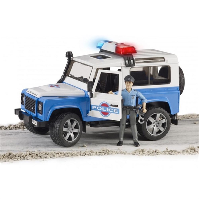 Bruder Land Rover Polis Aracı ve Memur