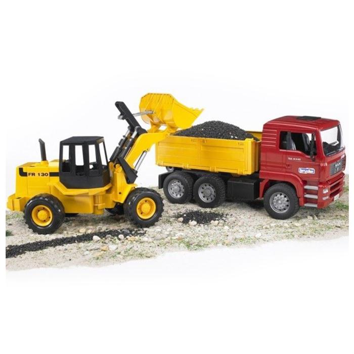 Bruder Damperli Kamyon Ve Fr 130 Kepçe İş Makinası