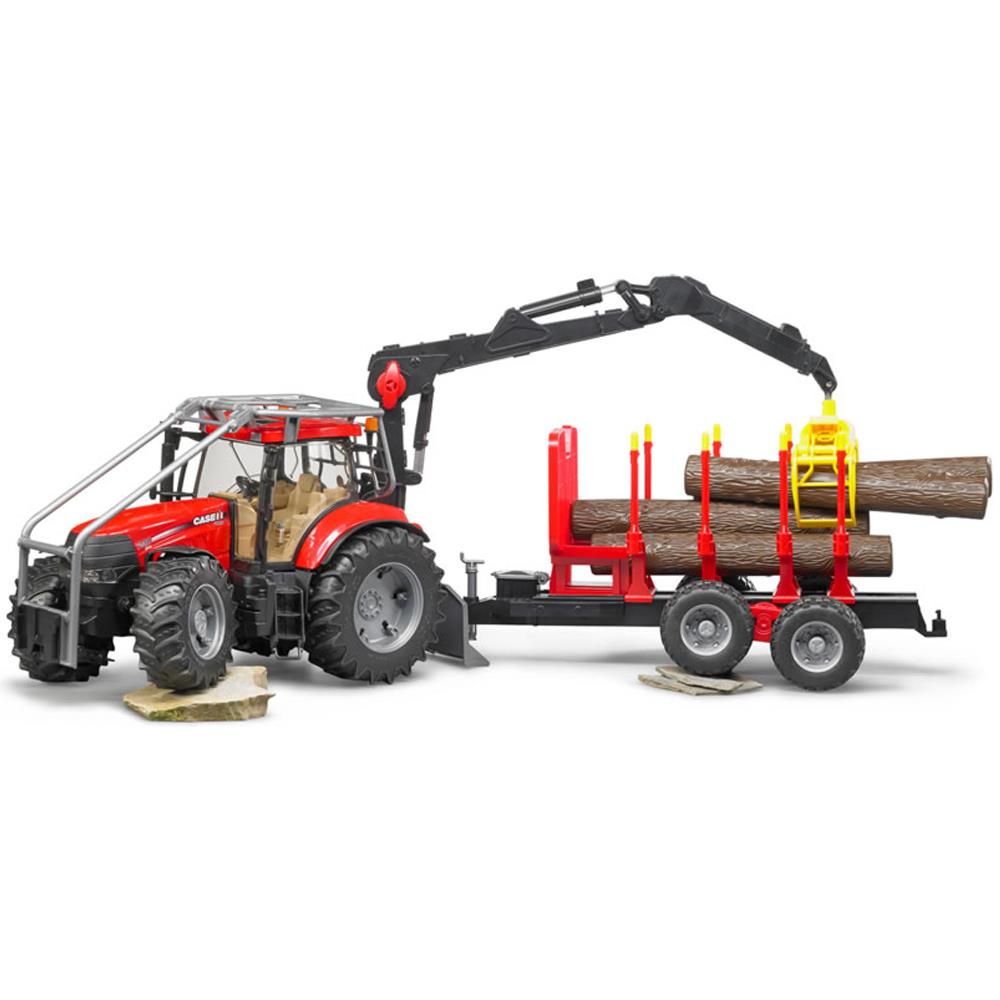 Bruder Case Puma 230 CVX Tomruk Taşıyan Traktör & Römork