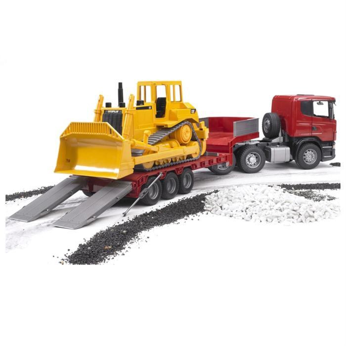 Bruder Scania R-Serisi Cat Buldozer Taşıyan Tır