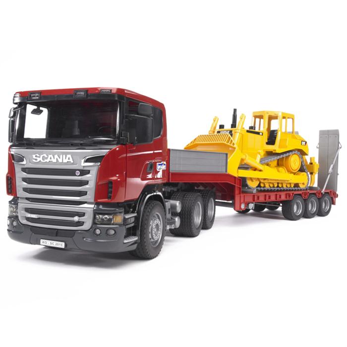 Bruder Scania R-Serisi Cat Buldozer Taşıyan Tır