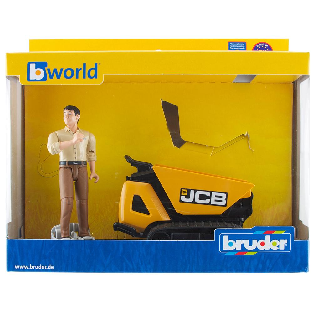 Bruder JCB Dumpster HTD-5 & İnşaat İşçisi
