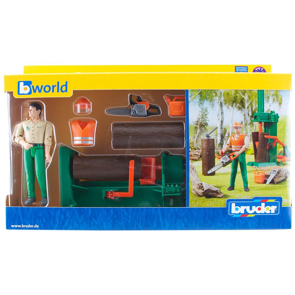 Bruder Ağaç İşleme Ekipmanları ve Orman İşçisi
