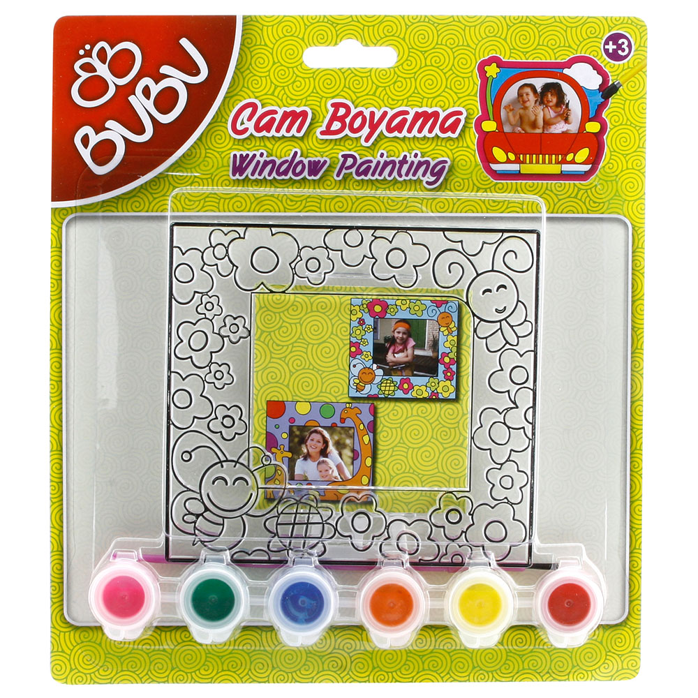 Bubu Cam Boyama Seti Çerçeve Dikdörtgen Model 1