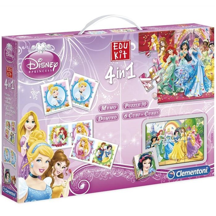Clementoni Edukit Eğitim Seti 4’ü 1 Arada Disney Princess | Loco Poco