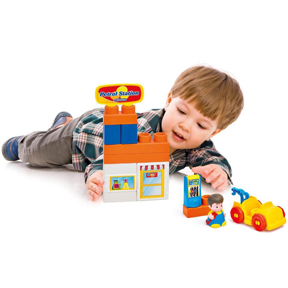 Clementoni Clemmy Plus Yakıt İstasyonu Soft Bloklar Oyun Seti 15