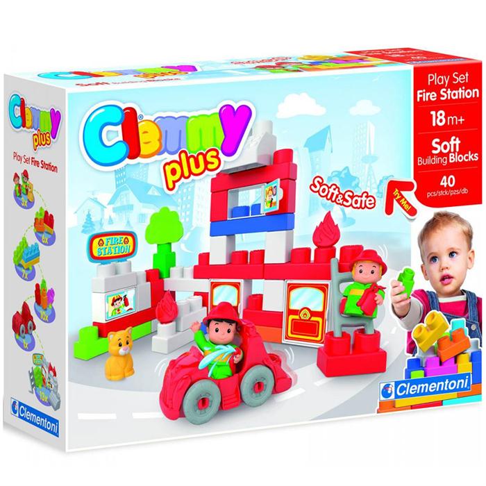 Clementoni Clemmy Plus Soft İtfaiye Oyun Seti 40 Parça